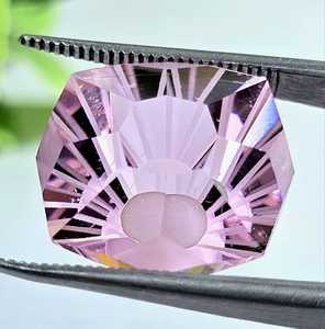 Topaze rose taille coussin, pierre précieuse naturelle scintillante certifiée IGI, 250 grammes, pour la fabrication de bijoux (bague, pendentif, collier) - Product Image 1