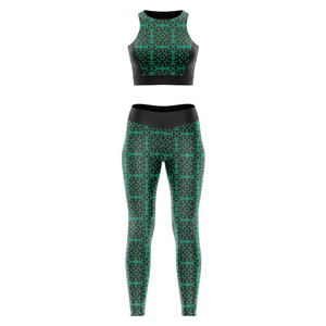 Conjunto de Yoga Sublimado al por Mayor con Diseño Nuevo y Logotipo Personalizado, de Secado Rápido y Transpirable para Mujer - Product Image 2