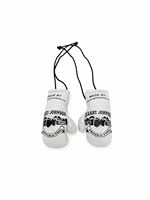 Porte-clés miniature Harry Johnson en cuir blanc avec fermeture auto-agrippante, léger, personnalisable, équipement de boxe de haute qualité pour adultes, respirant