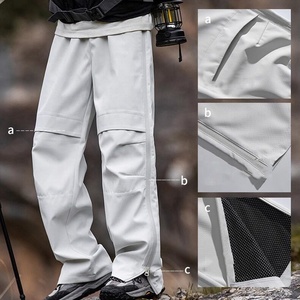 Pantalones de Senderismo para Hombre, Impermeables, Resistentes al Viento, de Secado Rápido, Transpirables, con Cierre de Cremallera, para Escalada - Product Image 1