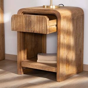 <span class=keywords><strong>Table</strong></span> de chevet en bois d'acacia Vandana Golden Design avec 1 tiroir facetté Cé<span class=keywords><strong>resto</strong></span> - Product Image 2