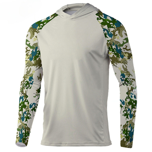 Camiseta con Capucha de Secado Rápido con Protección UV, Camiseta de Pesca Lisa de Manga Larga de Microfibra de Alta Calidad - Product Image 2