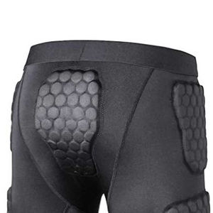 Pantalones Cortos Deportivos Acolchados de Color Sólido con Diseño Moderno, Fabricados con Tela de Marca de Alta Calidad, Cinturilla de Fútbol - Product Image 4