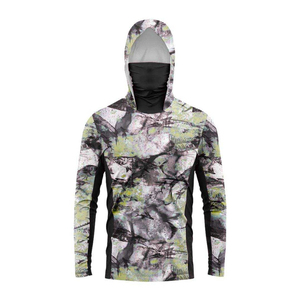 เสื้อคลุมมีฮู้ดป้องกันแสงแดด UPF 50+ แขนยาว แห้งเร็ว น้ำหนักเบา เหมาะสำหรับตกปลา - Product Image 2