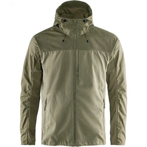 Men's Winter Sporty Lightweight Waterproof Breathable Windbreaker Jacket Zipper Front <b>Hooded</b> Quick Dry Outdoor <b>Raincoat</b> Pockets - Product Image 1