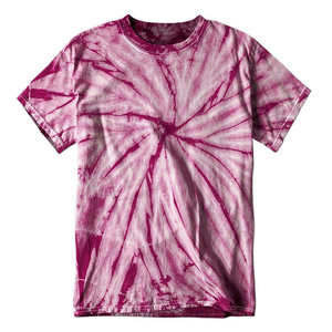 T-shirt à manches courtes pour homme, vert néon, tie-dye en spirale, col rond, décontracté - Product Image 4
