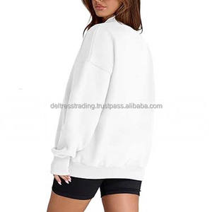 Sudaderas de Invierno para Mujer, Manga Larga, Tejidas, con Logotipo Frontal Personalizado, Colores Personalizables, Cuello Alto, Alta Calidad, a la Moda - Product Image 4