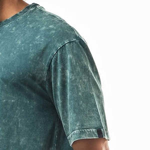 Camiseta Casual con Lavado Ácido para Hombre, Diseño Moderno, Tela Cómoda, Perfecta para la Moda Urbana Diaria - Product Image 6