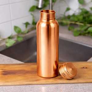 BURAQ HANDICRAT Copper Water <b>Bottle</b> 1L Design for Travel - Product Image 1