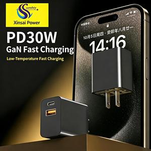 Cargador Rápido USB-C de 30W, Adaptador de Corriente GaN de Pared con PD de 30W [Enchufe US/EU/UK/AU] Compatible con iPhone, iPad, Samsung, Xiaomi - Product Image 3