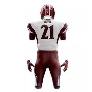 Nuevo Conjunto de Uniformes de Fútbol Americano, Estilo Moderno, Logotipo Frontal Impreso de Alta Calidad, Manga Corta, Ropa Deportiva de Poliéster, Servicio OEM - Product Image 2