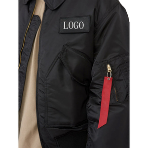 Nueva Chaqueta Bomber Negra con Capucha, Cortavientos, Cierre de Cremallera, Cuello Alto, Informal, de Invierno, Gruesa, con Relleno de Poliéster, Abrigo Urbano - Product Image 5