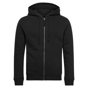 Sudadera con capucha personalizada para hombre, al por mayor, de algodón grueso, lisa, con cremallera completa, para ropa urbana y casual. - Product Image 4