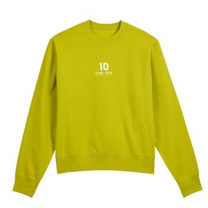 เสื้อสเวตเชิ้ตคอกลมผู้ชาย ผลิตจากผ้าฝ้ายรีไซเคิล สีซิตรอนเนล เป็นมิตรต่อสิ่งแวดล้อม คุณภาพพรีเมียม สวมใส่สบาย แขนยาว เหมาะสำหรับทุกวัน - Product Image 1