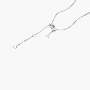 Collar de Barra de Diamantes Cultivados en Laboratorio con Corte Mixto en Oro Blanco de 14K - Product Image 5