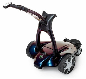 รถเข็นกอล์ฟไฟฟ้า Stewart Golf X10 Follow สีน้ำเงินคาร์บอนไฟเบอร์ - Product Image 1