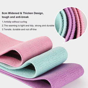 Bandes de Résistance Élastiques en Tissu Polyester pour Exercices de Hanche, Cercle de Résistance pour Gymnastique, Fitness et Musculation, OEM - Product Image 2