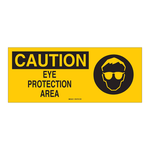 Panneau de signalisation de protection des yeux à haute visibilité pour intérieur/extérieur, imprimé UV - Product Image 1