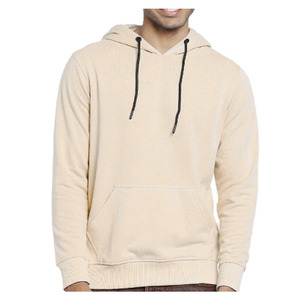 Men's 100% Cotton Winter Long Sleeve Hoodie Breathable Eco-Friendly Pullover Front Custom Logo Printing Pocket 450g Hoodie - Product Image 3