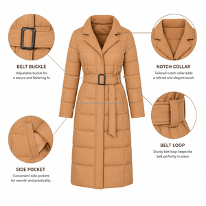High Quality <b>Women</b>’s Long Hooded Puffer Coat Thick Warm Down <b>Jacket</b> OEM Wholesale Factory Export - Product Image 6