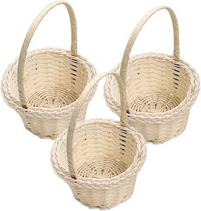 Cesta de Mimbre Hecha a Mano de Color Intenso para Bodas y Navidad - Product Image 2