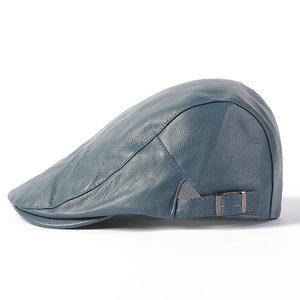 Casquette en cuir pour la marche en extérieur, style Ivy, avec logo personnalisé OEM, fermeture réglable, absorbant la transpiration, pour le sport quotidien, jeunes et adultes - Product Image 4