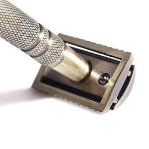 Custom Logo High Quality Imported Stainless Steel Twin Blade Safety <b>Razor</b> <b>Set</b> for Men Barber Face - Product Image 3