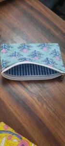Vintage Quilted Washable Cotton <b>Makeup</b> Pouch Purse with Zipper Floral Rectangle Small Coin Purse Mini Travel <b>Case</b> Assorted Print - Product Image 4