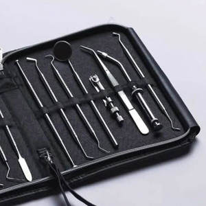 1 Juego de Herramientas Dentales Profesionales, Kit de Instrumentos de Cuidado Bucal Ligeros y No Irritantes, Acero Inoxidable, Cirugía Dental - Product Image 4