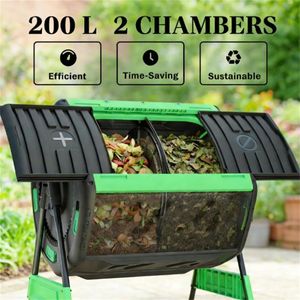 Composter da Esterno Verde con Aeratore per Compostaggio - Product Image 2