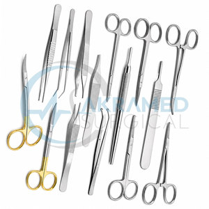 Kit de Suture pour Chirurgie Mineure de 15 Pièces Premium, Instruments Chirurgicaux en Acier Inoxydable, Pratique Générale, Certifié CE - Product Image 4