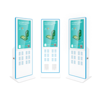 Station de location de banques d'alimentation 48 fentes chargeur rapide écran de distributeur automatique support de kiosque de charge de téléphone portable inclus GaN Tech