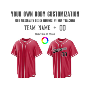 Maillot de baseball pour homme en tissu mesh respirant, grande taille, coupe ample, logo personnalisé, impression numérique, évacuation de l'humidité, antibactérien - Product Image 5