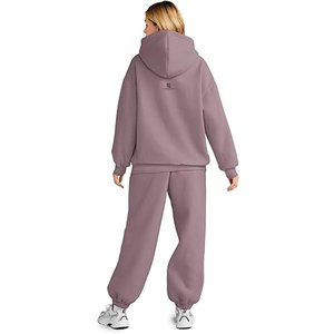 Conjunto de Sudadera con Capucha y Pantalones de Chándal de Algodón para Mujer, Estilo Oversize, Casual, para Invierno, Ajuste Holgado, con Bolsillos Laterales - Product Image 2
