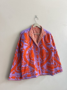 Chaqueta étnica bordada de algodón para mujer, regalo de dama de honor Suzani para ella - Product Image 5