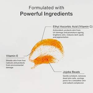 Limpiador Facial Iluminador con Vitaminas C y E, Perlas de Jojoba, Exfoliante Suave para una Piel Radiante y Luminosa, para Mujeres y Hombres, 100 ml - Product Image 2