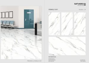 Carreaux de porcelaine très demandés, finition Satvario, en format 60x120cm, 600x1200mm, 24x48, pour applications intérieures haut de gamme. - Product Image 3