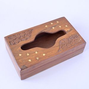 Countertop Wooden Napkin Holder Space Saving Kitchen Dining Table Restaurant Cafe Hotel Home Tissue <b>Paper</b> <b>Organizer</b> - Product Image 1
