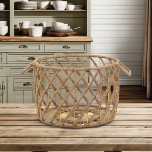 Cesta de alambre de metal, lavandería, almacenamiento de cocina, cesta de frutas multifunción al por mayor almacenamiento de alambre barato cesta de cocina de acero metálico - Product Image 2