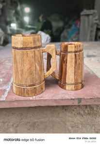 Eco-Friendly <b>Cute</b> Handmade Natural Wooden <b>Mugs</b> for Coffee Tea Beer Water-High Quality - Product Image 2