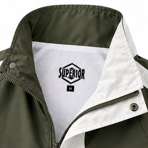 High Quality Waterproof Windbreaker <b>Jacket</b> for <b>Men</b> Lightweight Outdoor <b>Running</b> Fitness Casual Streetwear OEM ODM - Product Image 3
