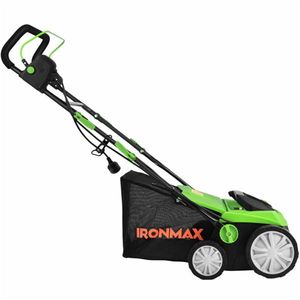 Aérateur électrique manuel de pelouse de 13 pouces, 12 ampères, avec lames amovibles et sac de collecte de 50 L, scarificateur pour greens - Product Image 2