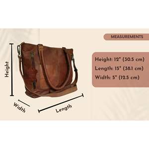 Sac à main décontracté pour femme en cuir véritable, sac fourre-tout à bandoulière, sac de shopping, sac de soirée marron - Product Image 5