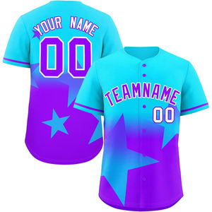 Camiseta de Béisbol Personalizada al por Mayor con Logotipo Sublimado, Diseño Gratuito, Cuello en V, Bordado, Transpirable - Product Image 2