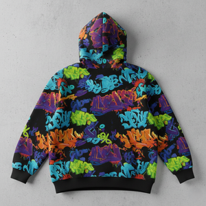 Sweat à capuche personnalisé imprimé sur toute la surface – Pullover streetwear épais avec sublimation numérique haute définition - Product Image 2