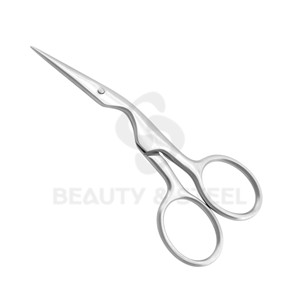 Premium Grade Matte Silver Manicure Scissors with Professional Straight <b>Edge</b> and Ornate Embossed Shank for Salon Accuracy - Product Image 6