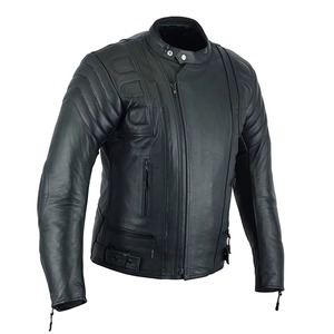 Chaqueta de Cuero Genuino Unisex, Chaqueta de Motociclista de Piel de Oveja Real para Hombre, Ropa Exterior de Motocicleta, Corte Ajustado, Informal, Térmica, de Invierno, a la Moda - Product Image 2