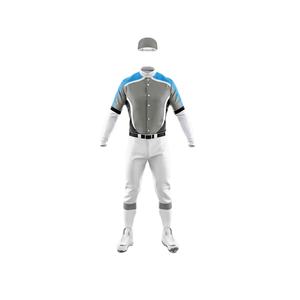 Conjunto Deportivo Masculino de Alta Calidad, Personalizado e Impreso, con Botones, de Secado Rápido, Transpirable, 100% Poliéster, Uniforme de Béisbol - Product Image 6