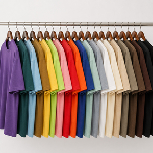 T-shirt en coton 100% de haute qualité, 250 g/m², t-shirt décontracté surdimensionné pour homme, t-shirt en coton 100% uni, t-shirt personnalisé - Product Image 4