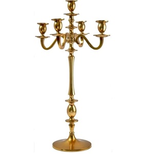 Candélabre au design créatif en laiton doré poli, fait main, décoratif, pour la décoration intérieure de la maison - Product Image 2